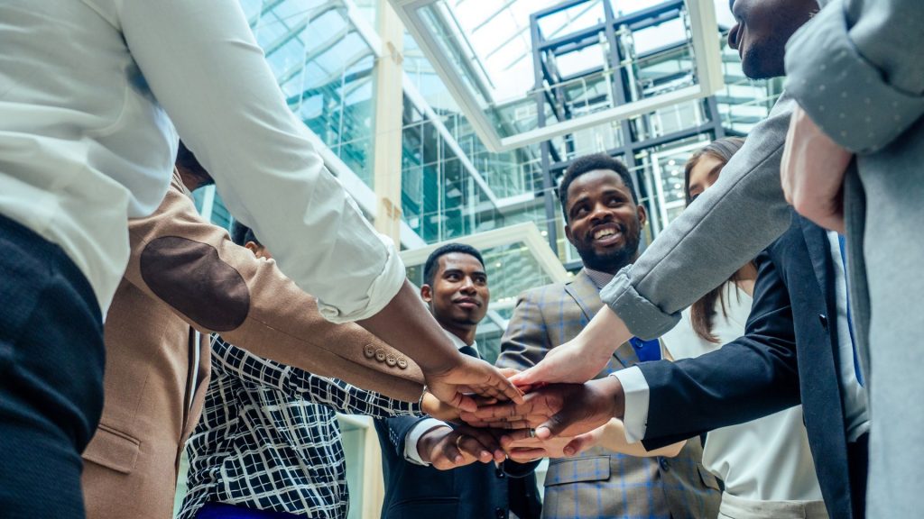 Professionals working toward shared goals