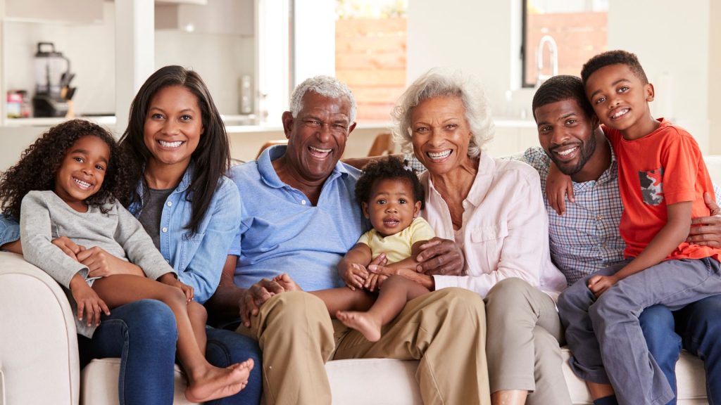 Multigenerational African family representing legacy and responsibility