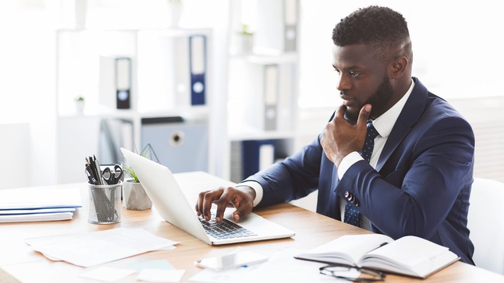 African entrepreneur planning business growth and ownership